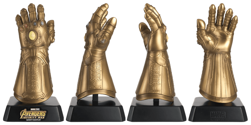 THANOS INFINITY GAUNTLET Marvel Museum Replica MARUK002 (Eaglemoss / Hero Collector / Marvel Avengers: Infinity W, side angle