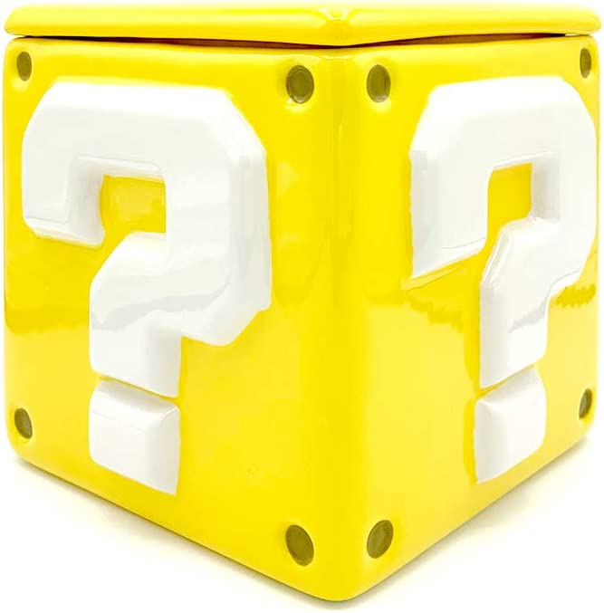 Super Mario Bros Question Block Storage Jar