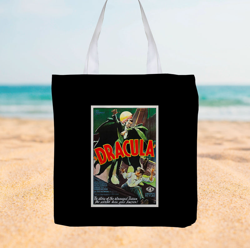 Dracula Vintage Movie Poster - Canvas Tote bag collectible from https://britishmade.gifts/