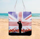 Remembrance Day Poppy Flag - Canvas Tote bag