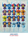Messi - A Goat Collection A2 Signed Limited Edition Prints collectible from Terry Kneeshaw Art