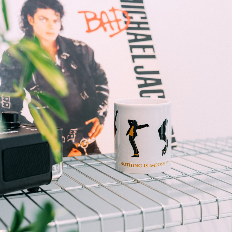 Michael Jackson Ceramic Mug 350ml Glossy Finish Design 1 close up detail