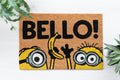 Minions Non-Slip Coconut Fibre Doormat 60 x 40 cm close up detail