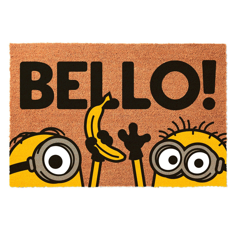 Minions Non-Slip Coconut Fibre Doormat 60 x 40 cm side angle