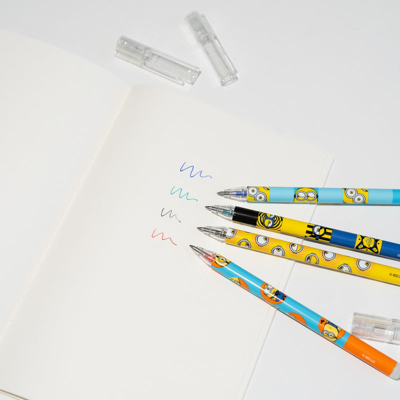 Minions Erasable Pen Set of 4 Colours side angle