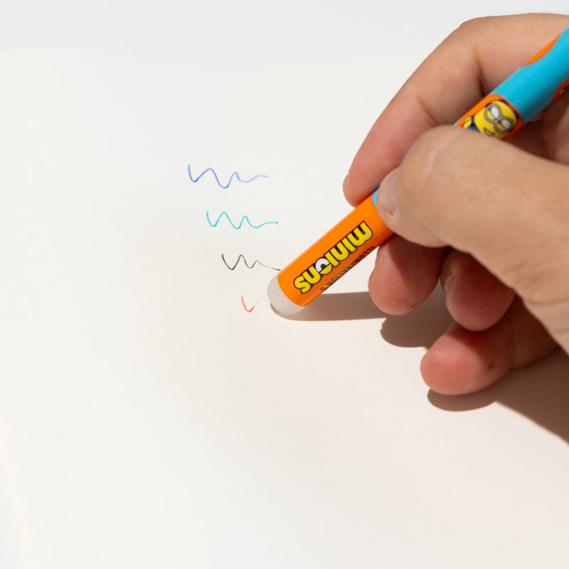 Minions Erasable Pen Set of 4 Colours packaging view