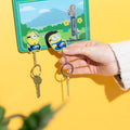 Minions Magnetic Wall Key Holder with 2 Keyrings design detail