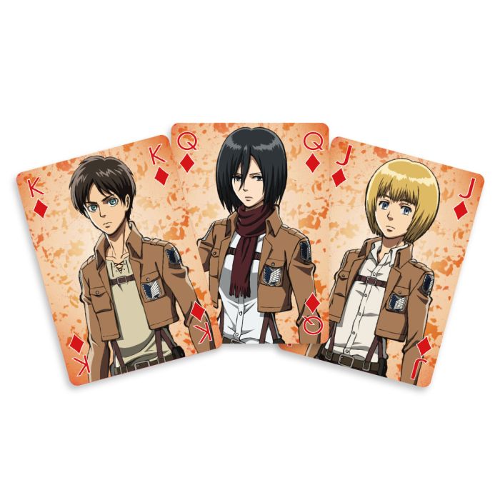 Sakami Characters Attack on Titan Playing Cards