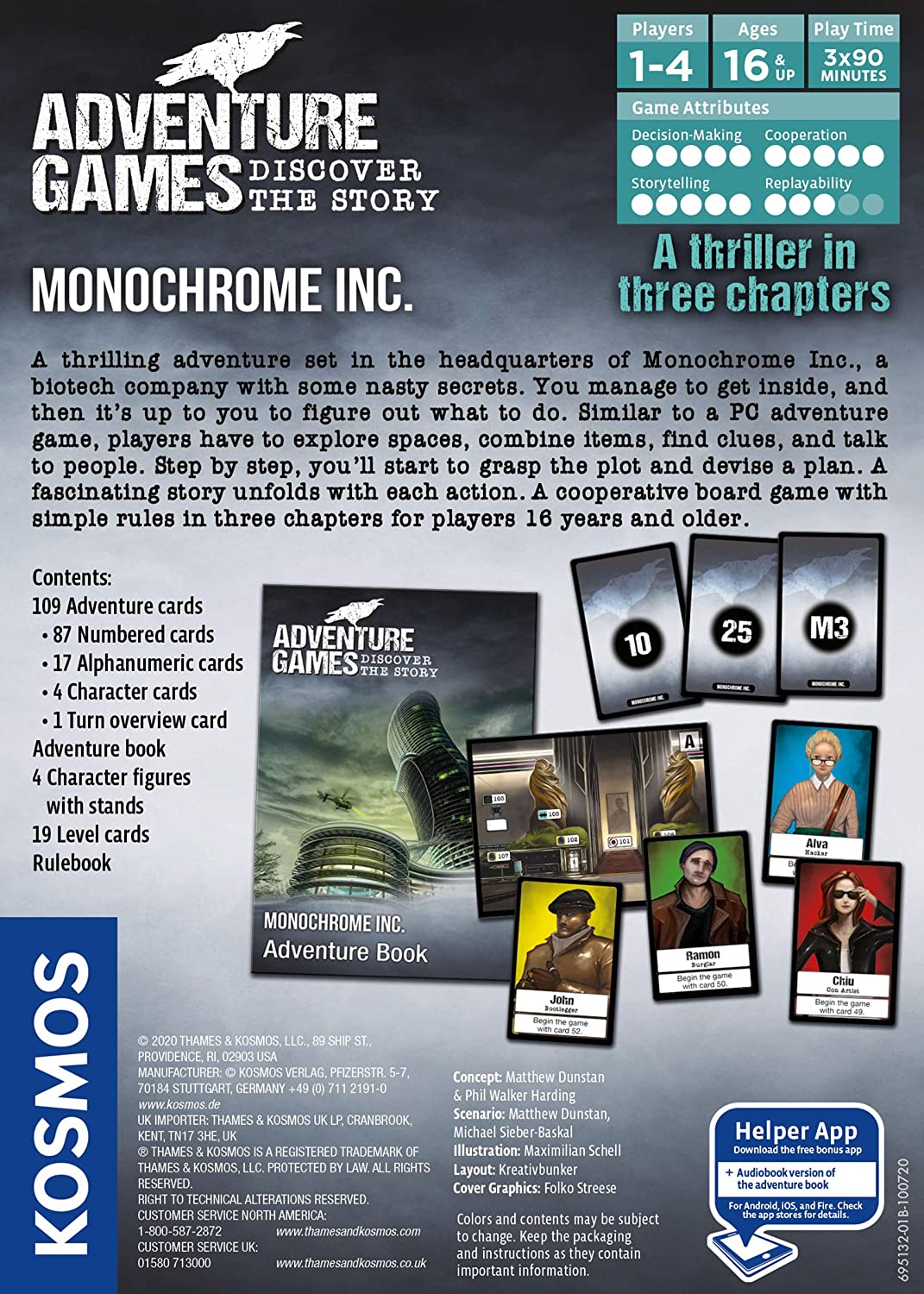 Adventure Games: Monochrome Inc. Board Game Action Figure