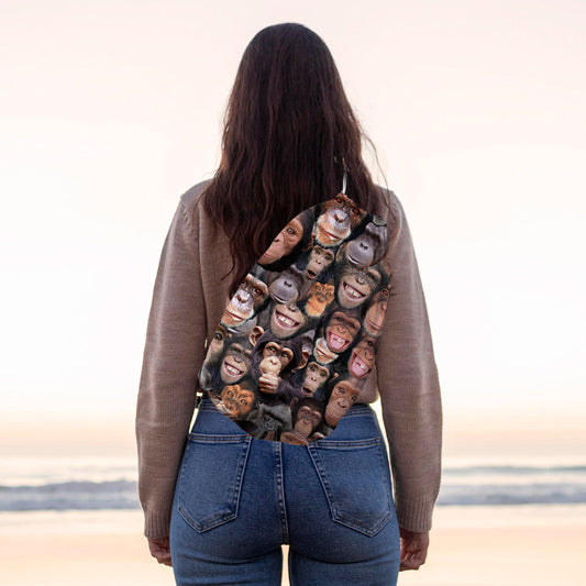 Monkeys - Drawstring Duffle bag collectible from https://britishmade.gifts/