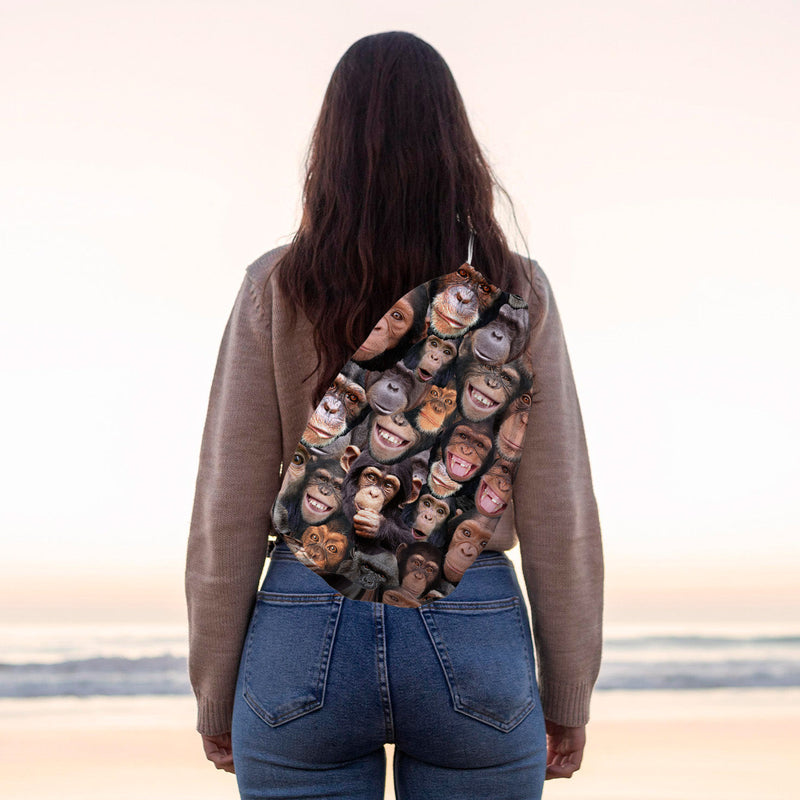 Monkeys - Drawstring Duffle bag collectible from https://britishmade.gifts/