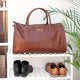Personalised Monogrammed Vegan Leather Business Garment Bag