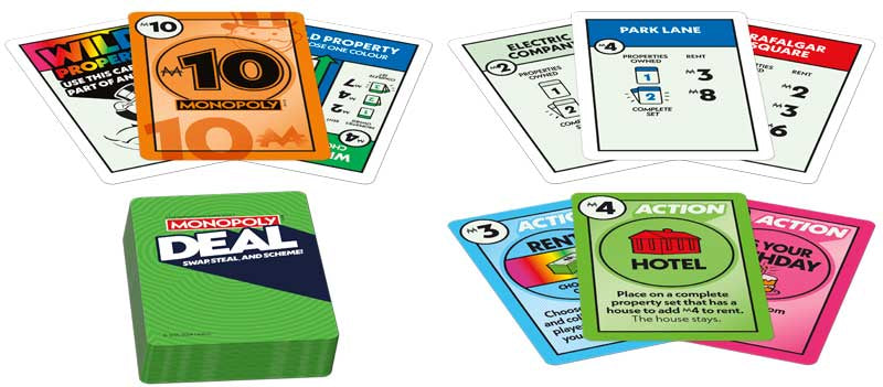 Monopoly Deal, size reference