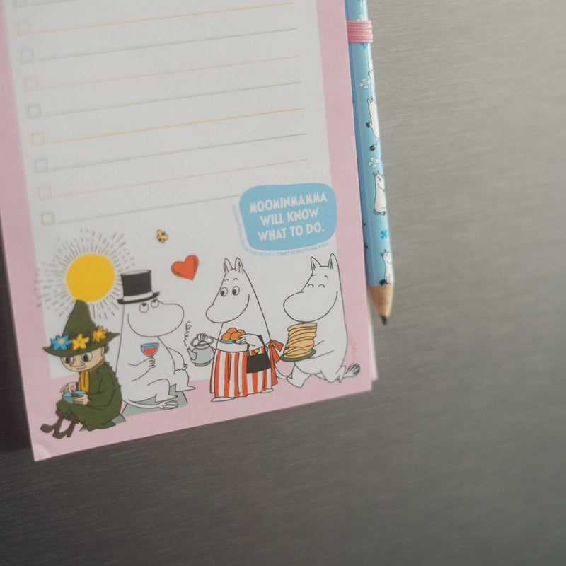 Moomin Magnetic Notes with Pencil packaging view