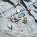 Moomin Set of 4 Pins close up detail