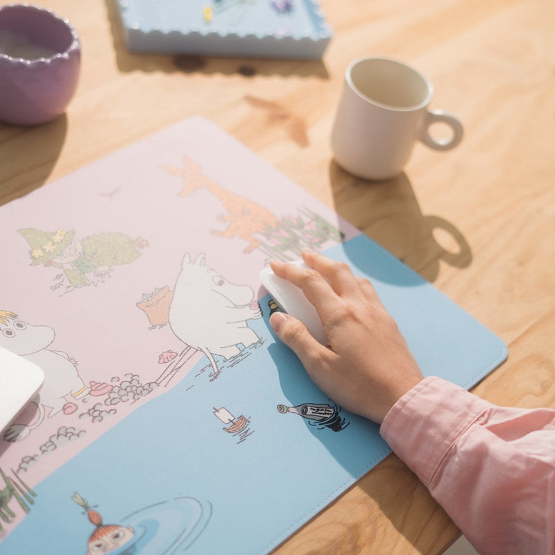 Moomin Vegan Leather Mouse Pad packaging view