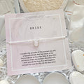 BRIDAL GIFT SET | BRIDE TO BE GIFTS, close-up detail