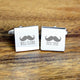 Personalised Moustache Best Man Cufflinks