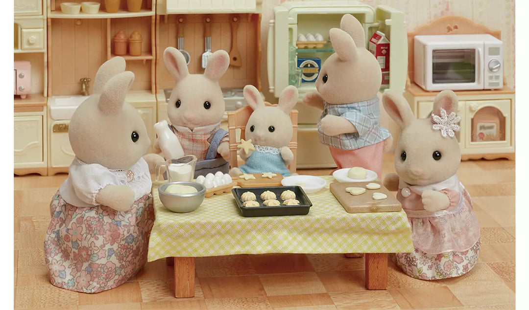 Sylvanian Families Milk Rabbit Family