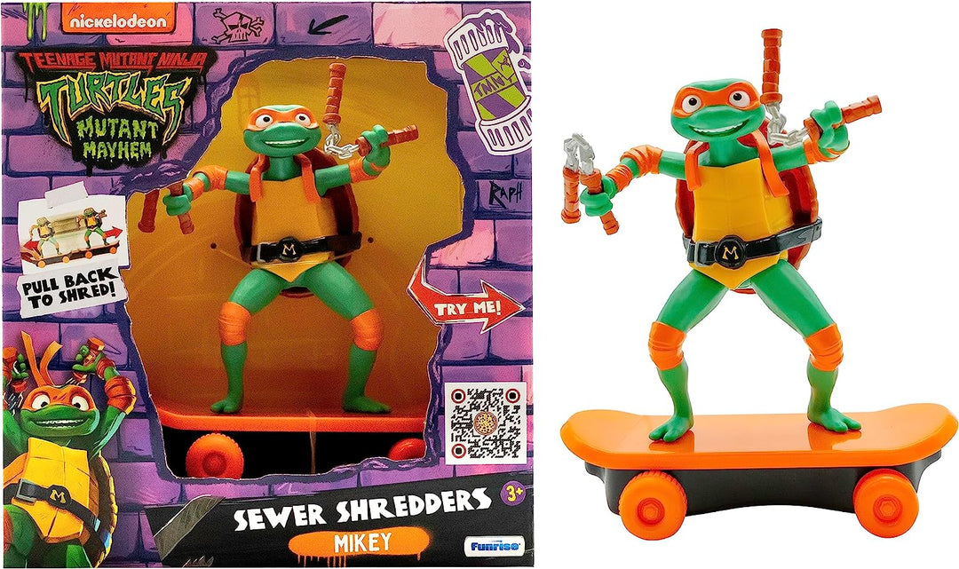 Teenage Mutant Ninja Turtles Mutant Mayhem Sewer Shredders Michelangelo Action Figure