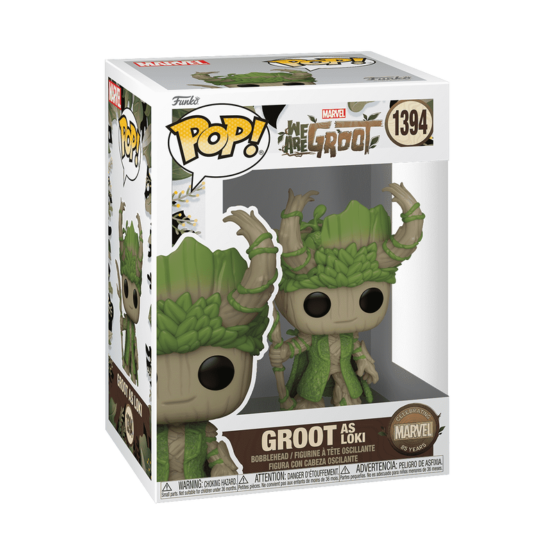 Funko Pop Marvel We Are Groot Groot As Loki #1394 Vinyl Bobblehead