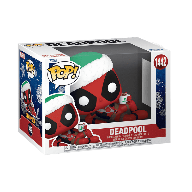 Funko Pop! Marvel Holiday Deadpool with Hot Cocoa Vinyl Figure