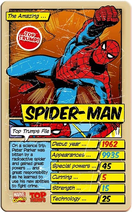 Top Trumps Specials Marvel Comics Retro Card Game