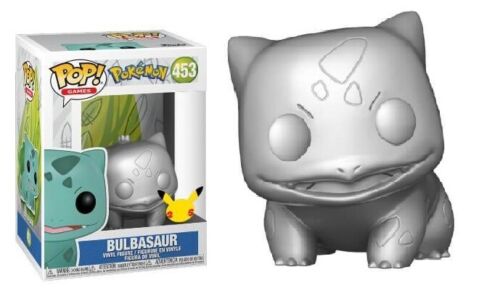 Metalic Bulbasaur Pokemon 25th Anniversary Games Funko POP! Vinyl Figure