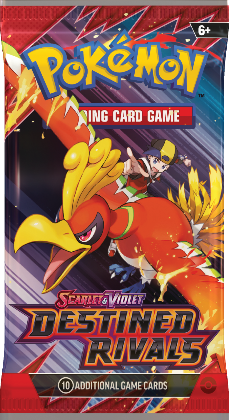 Pokemon Scarlet & Violet Destined Rivals Booster Pack, side angle