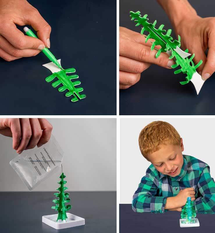 National Geographic Crystal Garden - Grow incredible crystal covered trees, side angle