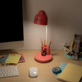 One Piece Netflix Arcade Style LED Desk Lamp and Shelf side angle