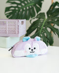 BT21 Mang Plush Case with Embroidered Graphics close up detail