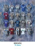 Newcastle Shirts - A2 Signed Limited Edition Prints collectible from Terry Kneeshaw Art