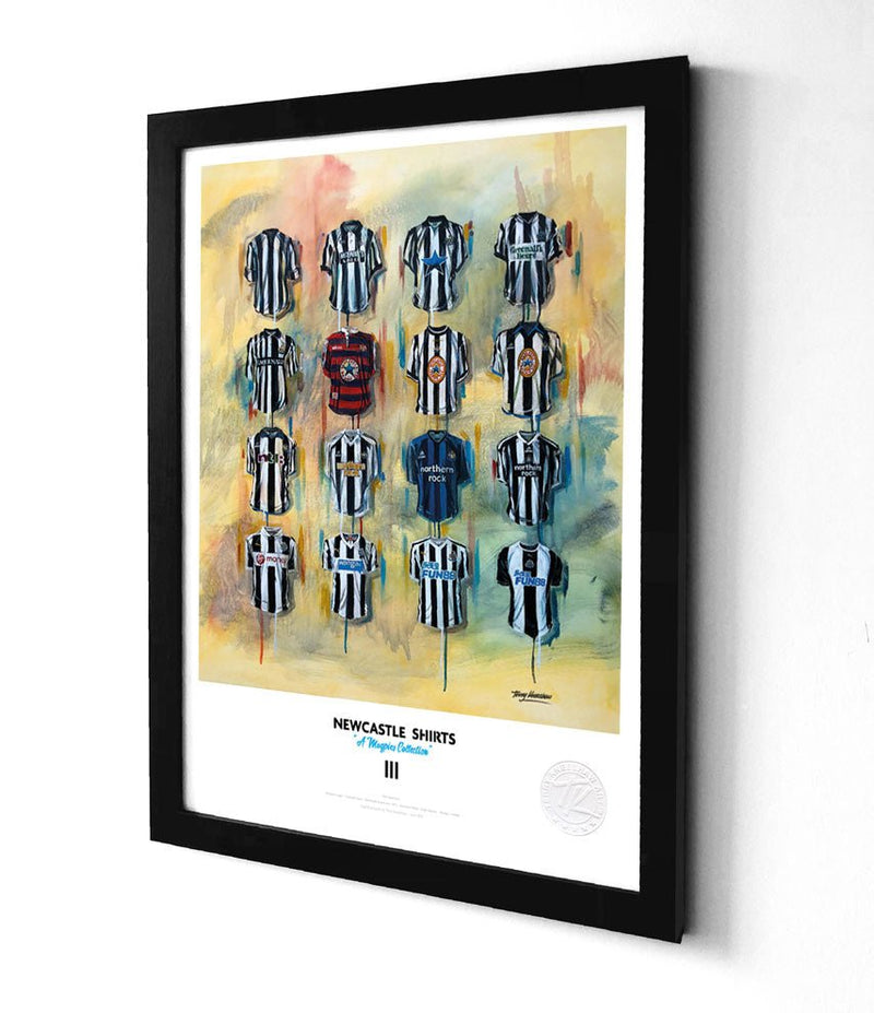 Newcastle Shirts - A3 Collectors Print collectible from Terry Kneeshaw Art