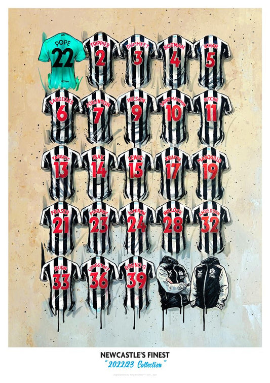 Newcastle's Finest - A2 Signed Limited Edition Prints collectible from Terry Kneeshaw Art