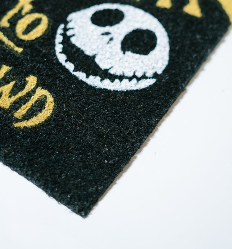 Nightmare Before Christmas Halloween Town Door Mat side angle