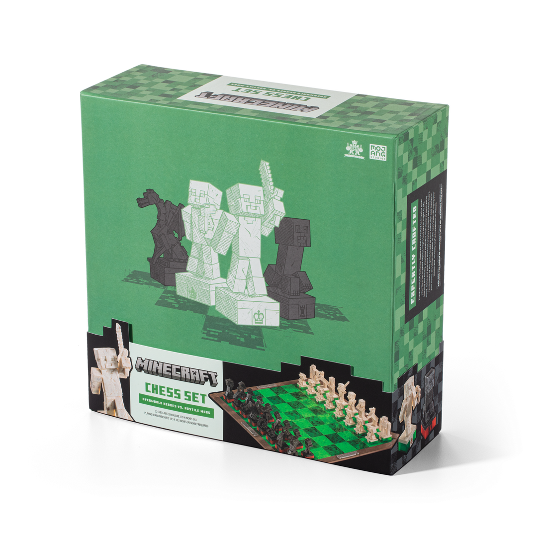 Minecraft Chess Set Overworld Heroes vs. Hostile Mobs