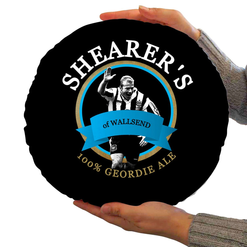 Newcastle Alan Shearer - Football Legends - Circle Cushion 14 collectible from https://britishmade.gifts/