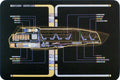 Executive Shuttle NAR-25820 Model Die Cast Shuttlecraft Ship (Eaglemoss / Star Trek), side angle