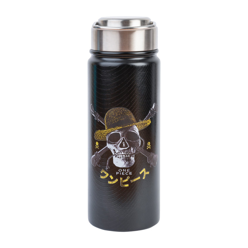 One Piece Netflix 550ml Insulated Metal Water Bottle side angle