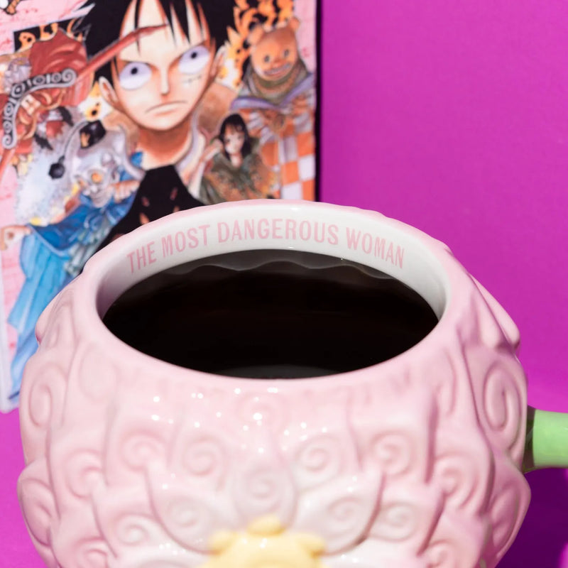 One Piece Netflix Flower-Flower Fruit 3D Mug 650ml close up detail