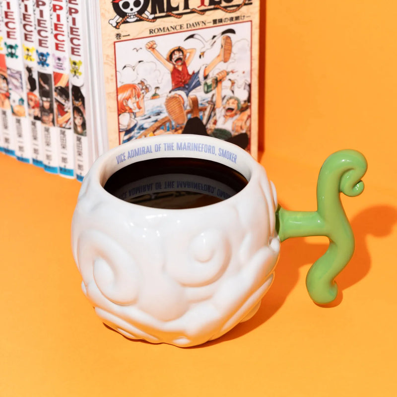 One Piece Netflix Smoke-Smoke Fruit 3D Mug 600ml close up detail