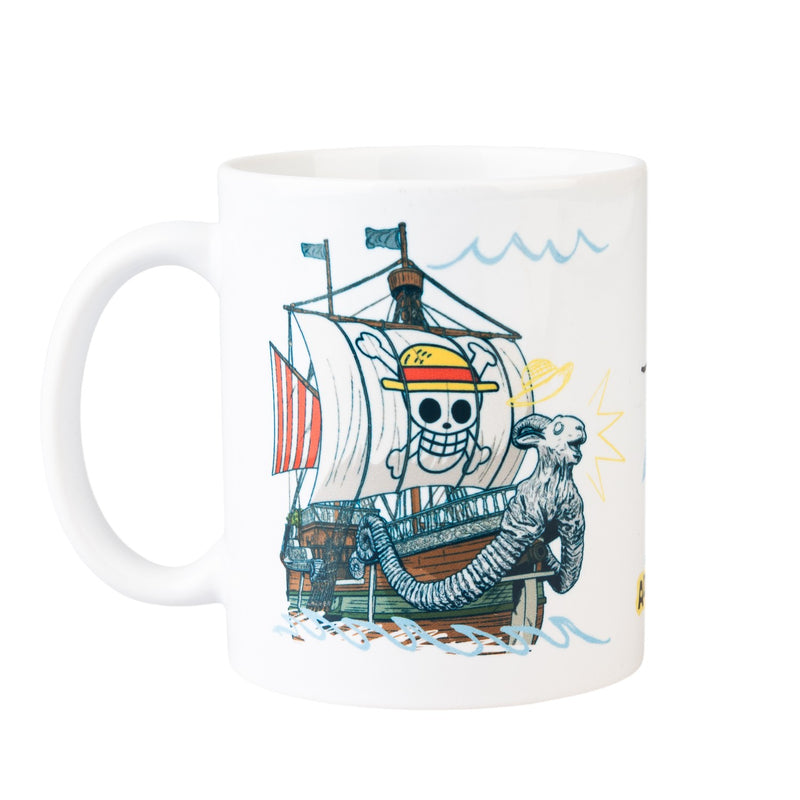 One Piece Netflix Going Merry Ceramic Mug 350ml Glossy close up detail
