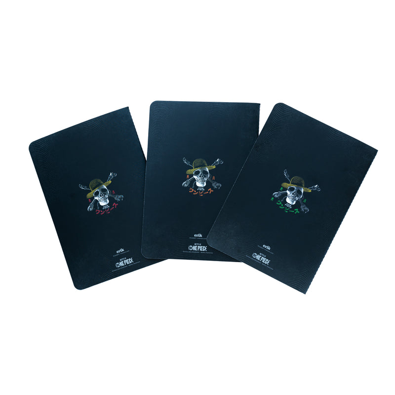One Piece Netflix Luffy Zoro and Nami Pack of 3 A5 Notebooks alternate view