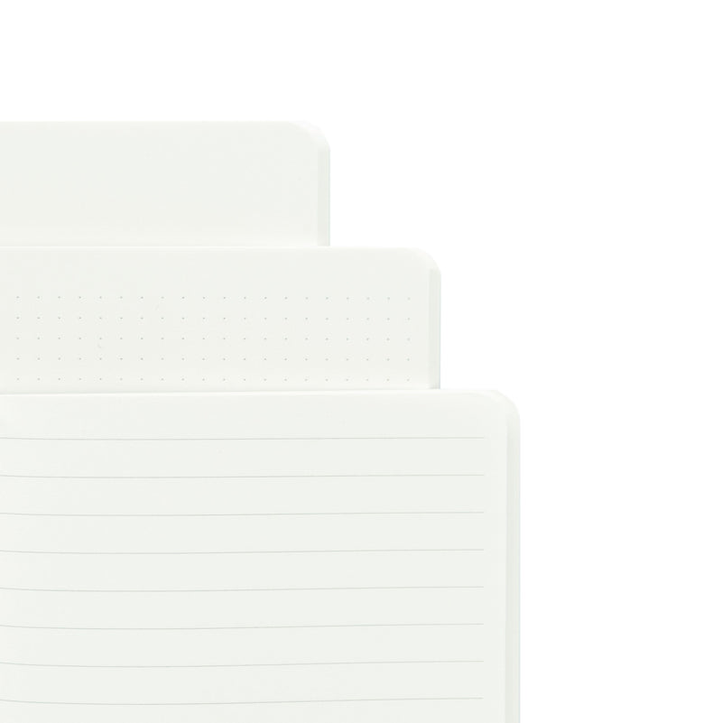 One Piece Netflix Luffy Zoro and Nami Pack of 3 A5 Notebooks side angle