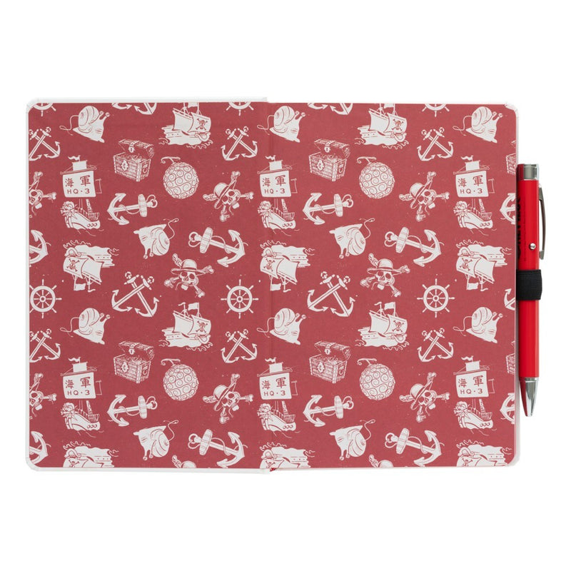 One Piece Netflix Premium A5 Notebook with Projector Pen side angle