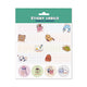 One Piece Self-Adhesive Labels Pack of 16 Glossy Sheets