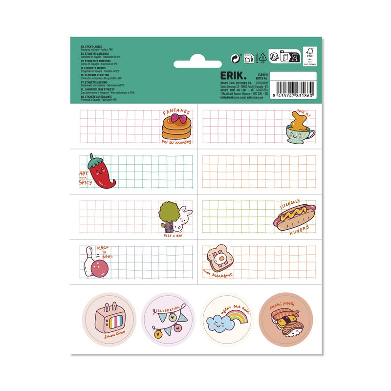 One Piece Self-Adhesive Labels Pack of 16 Glossy Sheets alternate view