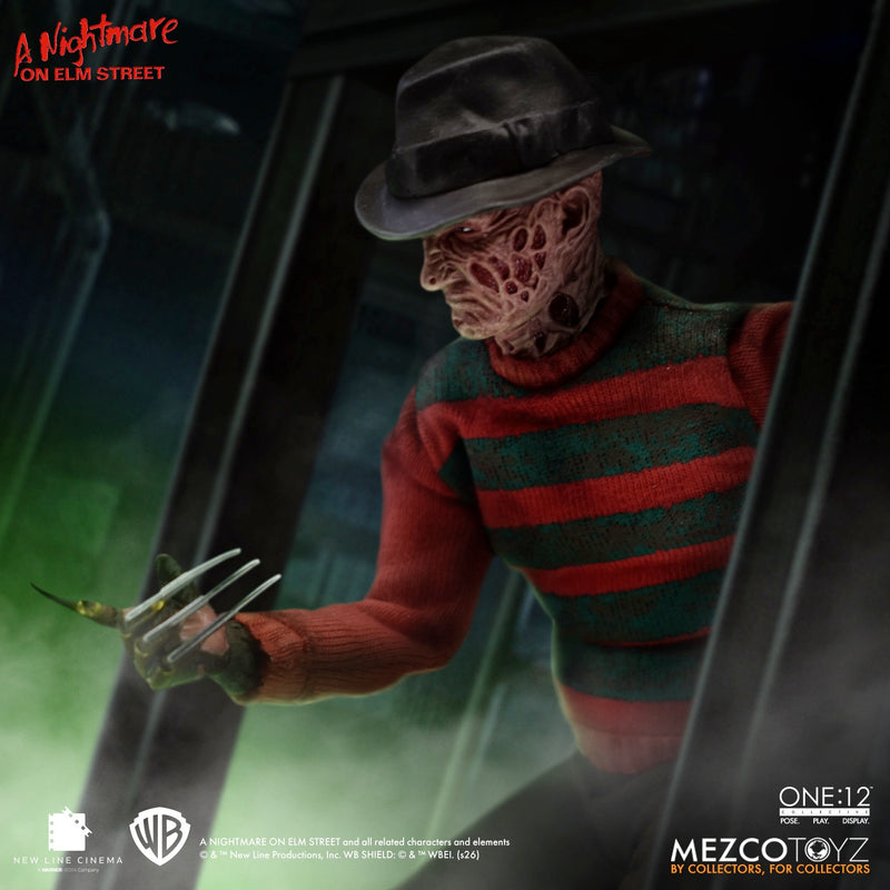 A Nightmare on Elm Street Freddy Krueger One:12 Collective Action Figure packaging view