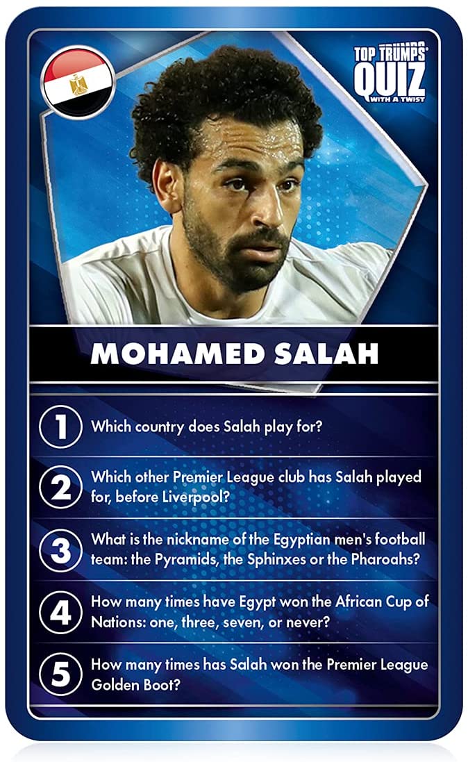 Top Trumps Quiz World Football Stars Card Game